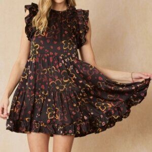 Entro Floral Mini Dress Size L